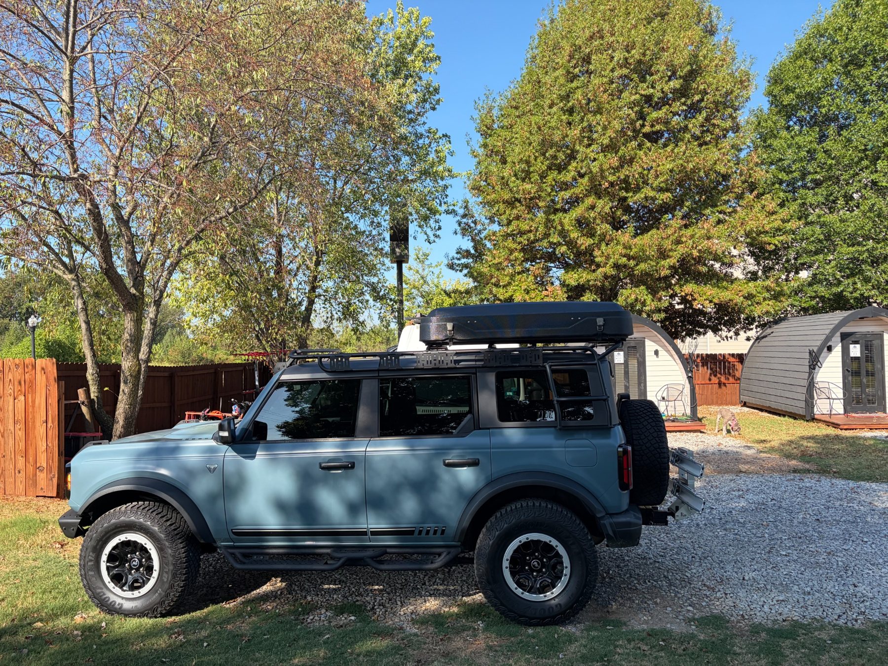 Ford Bronco adventure rental with rooftop camping setup